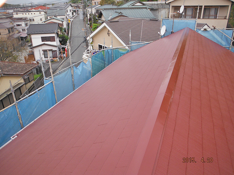 4/20屋根塗装完了